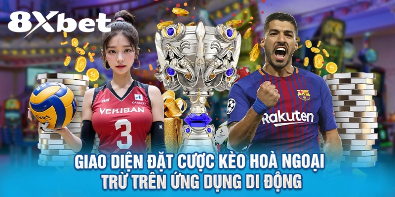 Giao diện đặt cược kèo hoà ngoại trừ trên ứng dụng di động